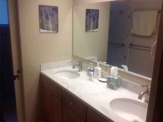 Bathroom in the lodge