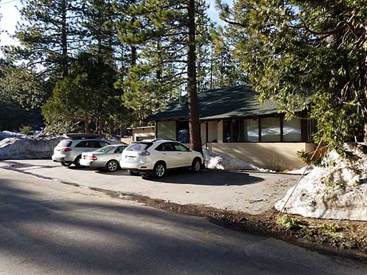 Lodge from the outside