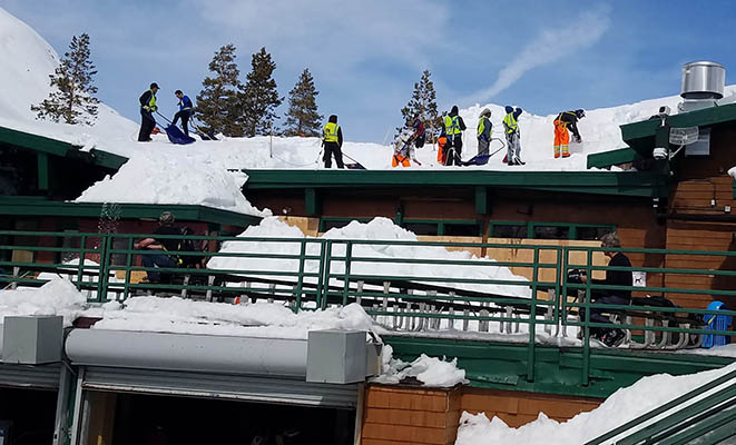 Roof Cleaning at Alpine Meadows, Feb 2017